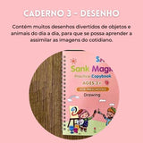 Kit com 4 Cadernos De Caligrafia Mágica + Brinde Exclusivo Kit 4 Cadernos Caligrafia mágica - Casa e Decorações 009 EvolutionLifestyle.Store 