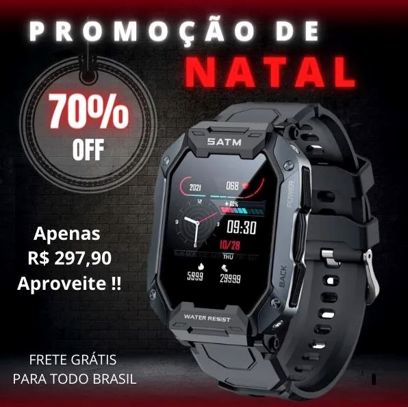 Smartwatch Ultra Army - Original + Pulseira Brinde EvolutionLifestyle.Store 
