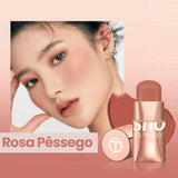 Trio Radiante - Baton, Blush e Sombra 3 em 1 + BRINDE EXCLUSIVO EvolutionLifestyle.Store Rose Pêssego 